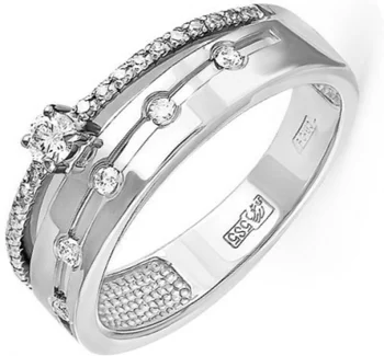 

Kabarovsky ring with 26 diamonds in white gold