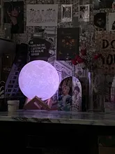 Desk-Lamp Night-Light Bedside Table 3d-Print Timeable Dropship Moon LED