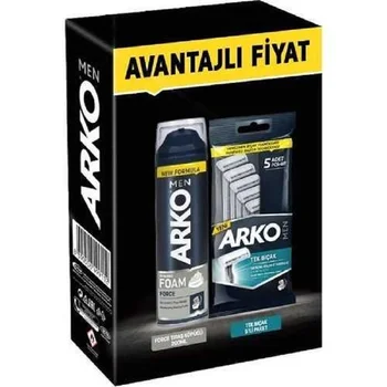 

Arko Advantage Package Shaving Foam + 5 Single Shaving Blades