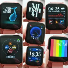 Willgallop-reloj inteligente P6 para hombre y mujer, pulsera completamente táctil con Bluetooth, control de la presión arterial, rastreador de fitness, para android e ios
