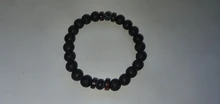 Pulsera de madera de Lava de piedra volcánica para hombre y mujer, pulsera de cuentas de 8mm, cadena para la muñeca de Buda tibetano, pulseras de regalo de joyería