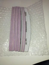 5 unids/lote profesional de uñas limas para manicura pulido curva manicura herramientas 100/180 tampón de uñas herramienta de diagnóstico