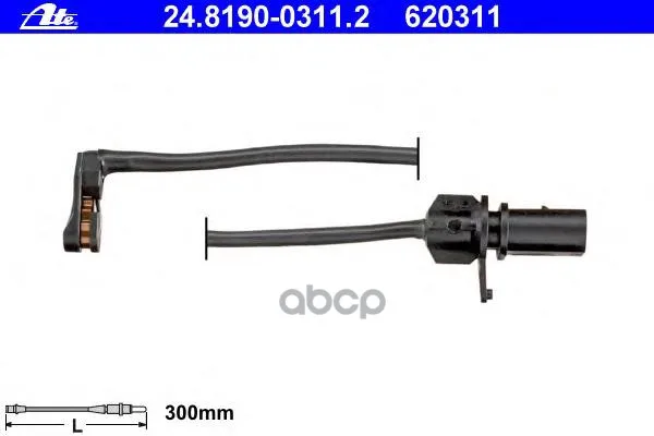 Датчик Износа Тормозных Колодок Audi: A6 Allroad 12-, A6 Avant 11-, A7 Sportback 10-, Q5 08- Ate арт. 24.8190-0311.2