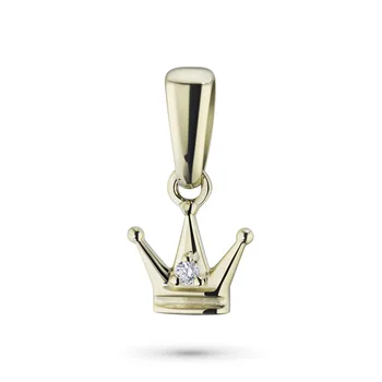 

Pendant in yellow gold with a diamond