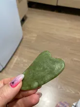 Rodillo masajeador Facial de doble cabeza para decoración del hogar, rodillo masajeador de belleza Natural, color verde, piedras artesanales, Estiramiento Facial
