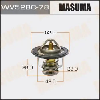 Термостат Honda Civic/Legend 1.2-3.2 83-01 MASUMA WV52BC78