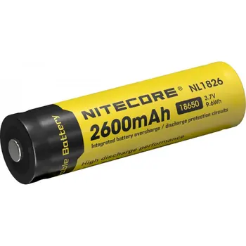 

Nitecore Battery Li-Ion Battery Model 18650 2600mAh NL1826 Original