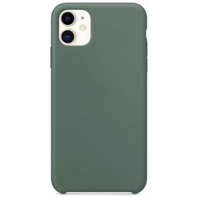 Silicon case for 5/5S/6/7/8/X/xs/xr/11/11pro12/12pro/12 Pro Max Pine-green