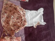 Conjunto de ropa para bebé niña, Pelele de Color sólido para recién nacido, vestido Floral con volantes, traje de 3 uds.