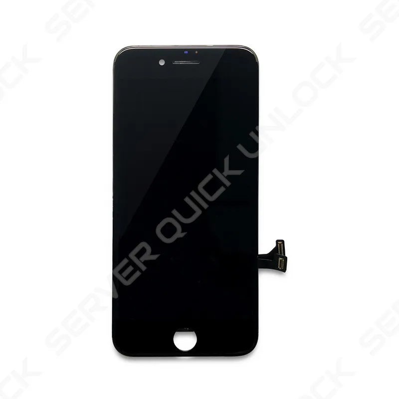 Full screen for iPhone 8 Black touch digitizer + LCD + black frame + tempered glass AAA quality + shipping 24h