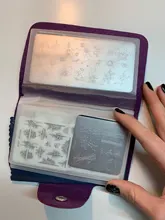 Stamping-Plate-Case-Holder Stencil Album-Storage Nail-Art for Dia 20/32slots