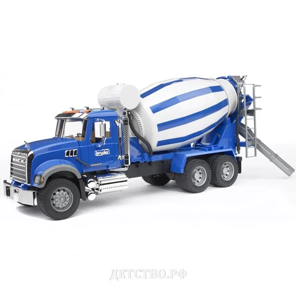 Бетономешалка MACK(цвет сине-серый), 02-814