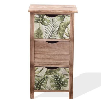 

Rebecca Mobili Chest of Drawers 3 Drawers Wood Brown Green 65x34x27