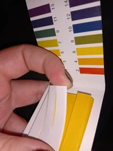 1 juego = 80 tiras Profesional 1-14 pH papel de tornasol ph tiras de prueba de agua cosméticos la acidez del suelo, tiras de prueba con tarjeta de control