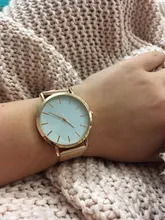 Malla de moda cinturón de los hombres y las mujeres de tendencia reloj de cuarzo Casual