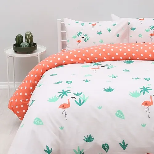 SIRMAK Double Duvet Cover Set-Flamingo, ping from Turkey