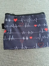 Gracias Doctor y enfermera monedero damas enfermera con alas ECG bolsas de almacenamiento corta de las mujeres monedero soporte para tarjetas Simple bolsa de dinero