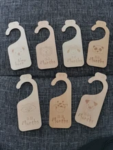 11Pc recién nacido suministros de bebé armario separadores de madera hito vivero armario ropa organizadores guardarropa de bebé divisores nuevo regalo de mamá