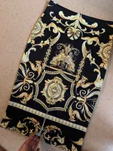 Falda larga con estampado de otoño para mujer, falda larga con estampado de otoño, diseño abstracto, estilo europeo