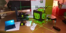 Huepar Nivel Láser de Línea Cruzada 4D de 16 Líneas Línea de Haz Verde con Batería de Iones de Litio Para Piso de Baldosas Multifunción & Control Remoto