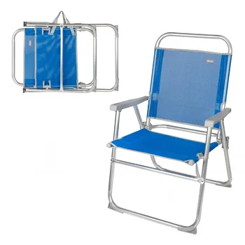 

Folding Beach Chair fixed Blue 57x51x89 cm Aktive Beach