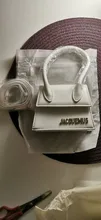 Jacquemus-bolsos de mano de alta calidad para mujer, bandoleras femeninas de Color sólido, de lujo con letras cruzadas, de diseñador para fiesta, 2019