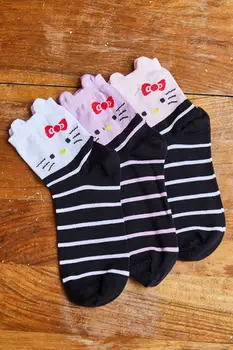 

Ola Women Multi Bow 3'lü Knitting Socks ÇRP-00000015