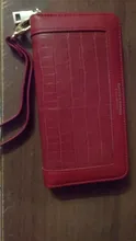 Unishow-cartera con patrón de cocodrilo para mujer, billetera larga de piel sintética para teléfono, monedero