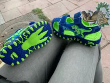 Dinoskulls-Sandalias t-rex para niños, zapatos de playa con punta cerrada y cordones, cierre, novedad de verano 2021