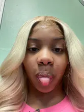 Pelucas de cabello humano Rubio degradado para mujer, pelo liso 4T613 brasileño Remy 613, peluca con malla frontal transparente, pelucas de encaje prearrancadas