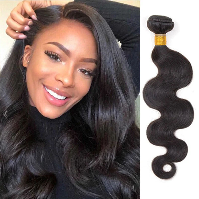 

LISI GIRL Body Wave Bundles With Closure Brazilian Hair Bundles With Frontal Hair Frontal With Bundle Non-Remy Hair Extension