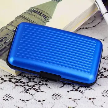 

Travel Aluminum Man Woman Metal Waterproof Box Case Storage Bag Business ID Credit Card Holder Fashion Wallet