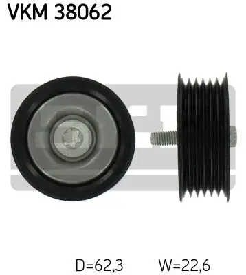 Ролик обв. MB W 203 2.5-3.5 05/211 2.5-5.0 05 SKF VKM38062