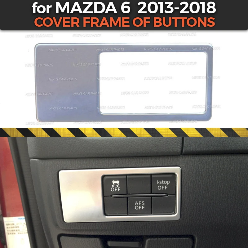 Крышка рамка кнопок чехол для Mazda 6 2013- пластиковая формовка из АБС украшение автомобиля Стайлинг тюнинг интерьера