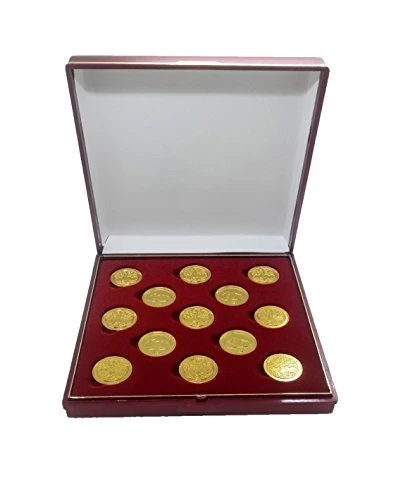 13pcs English Arrhae Unity Coins For Wedding With Book Box Arras Para Boda  Cristiana Arras Matrimonio