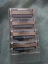 Cuchillas de afeitar para hombre, afeitado de cara, alta calidad, cuchillas afiladas estándar para Mache 3, 4 unids/lote