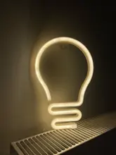 Wall-Lamp Art-Decorative-Lights Neon-Sign Holiday-Lighting LED Plastic Xmas-Party Baby