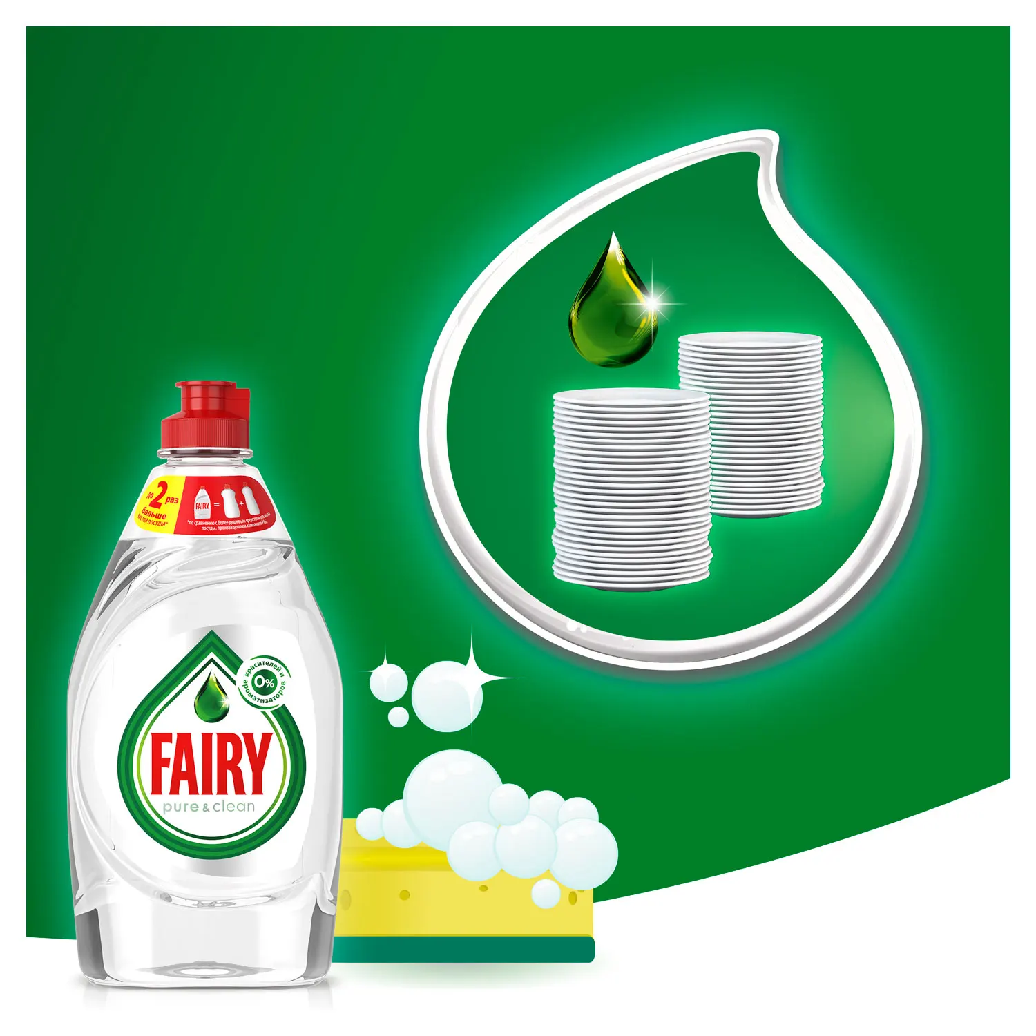 Средство для мытья посуды Fairy Pure 650 мл