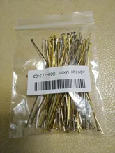 100-200 unids/bolsa 20 25 30 40 50 60 70 mm alfileres de cabeza de oro de cobre/rodio Headpins para resultados de la joyería de DIY suministros