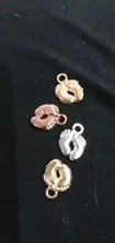 20 piezas encantos pies 13x10mm plata tibetana chapado en oro bronce colgantes joyería antigua fabricación artesanal DIY