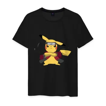 

Men's T-shirt cotton Naruto-Pikachu