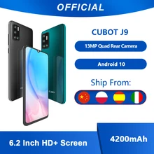Cubot J9 Smartphone 6,2 Zoll 4200mAh 13MP Triple Kamera Google Android GEHEN Dual SIM Karte Telefon 2GB RAM + 16GB ROM 3G Band