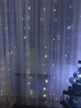 LED Garland Curtains Usb-Power-Fairy-Lights Christmas-Decoration Living-Control Remote