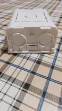 Caja de montaje de Cassette, caja de empalme oculta tipo 86, caja de montaje interno, Caja Blanca, roja y azul