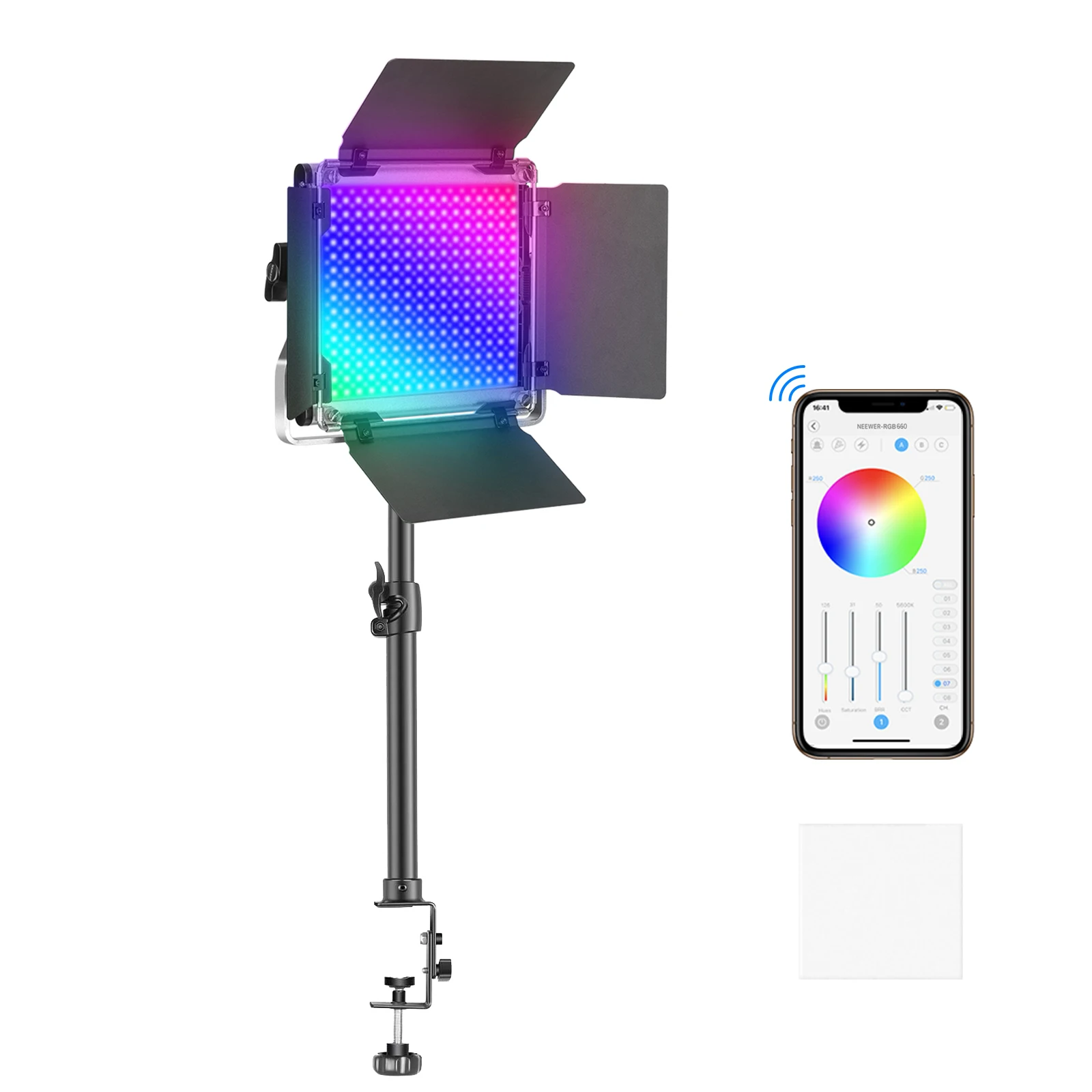 Neewer 660 RGB Led Light with APP Control, 660 SMD LEDs CRI95/3200K-5600K/Brightness 0-100%/0-360 Adjustable Colors/9 Applicable - ANKUX Tech Co., Ltd