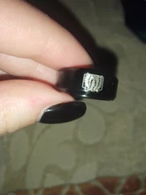 FairLadyHood-anillo de acero inoxidable con alas de la libertad para hombres y mujeres, anillos de dedo con diseño de ataque a Titan, de titanio negro, para aficionados al Anime