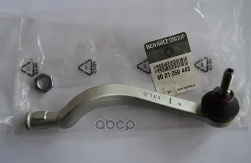 Ren6001550443_наконечник Рулевой Правый! Dacia Logan All 04 Renault 6001550443 RENAULT арт. 6001550443