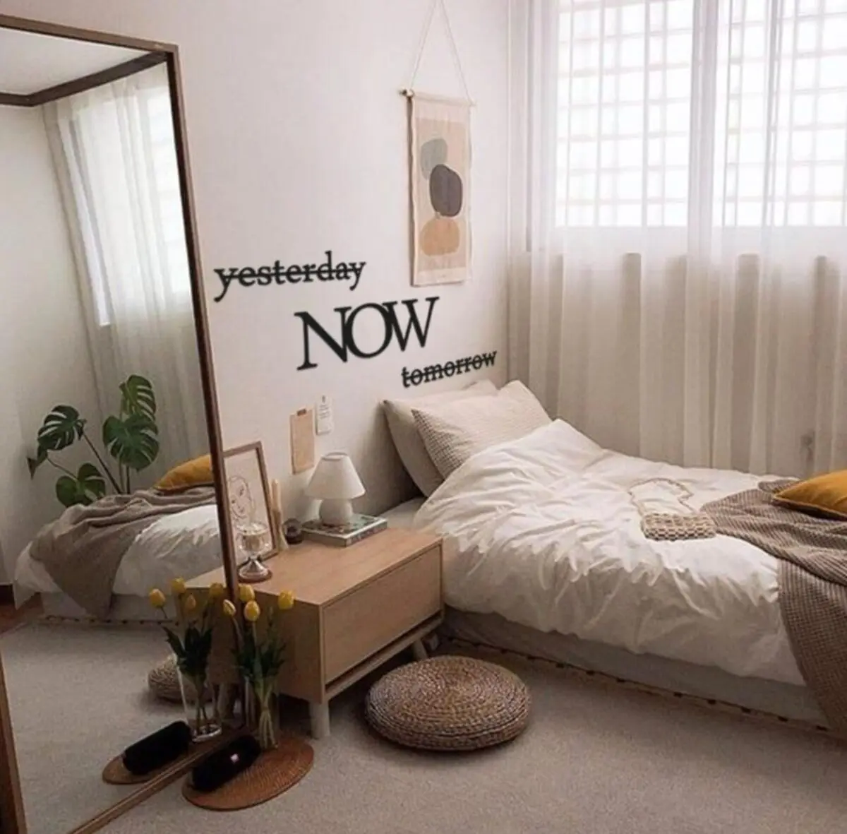 Parete In Legno "Ieri, Ora, Futuro" 3 Pezzi Decor Colore Nero Modern Nature Home Office Soggiorno Camera Da Letto Cucina New Art