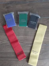 Juego de bandas de resistencia para Yoga, 5 colores, gomas para entrenamiento de cadera y muslo, cintas elásticas para Fitness, entrenamiento en gimnasio