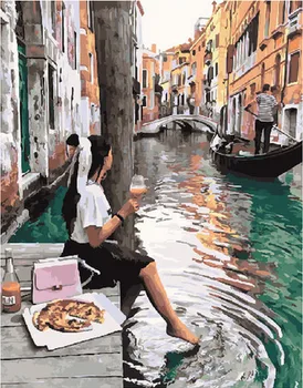 

Painting by numbers paintboy GX 29078 breakfast in Venice 40x50 cm